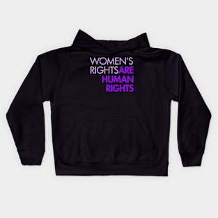 Women's Rights are Human Rights - lavender Kids Hoodie